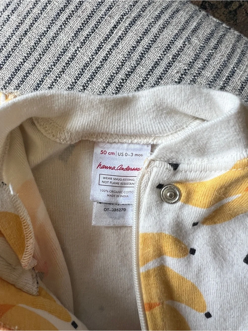Hanna Andersson baby 2-way zip shortie sleeper